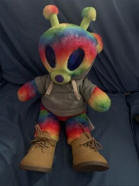 Build a Bear  Bearlien Stuffed Toy with Hoodie - Colorful Kids Plush toy